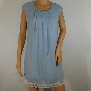 erGuo By Minty Blue Lace Trim Size Medium NWT